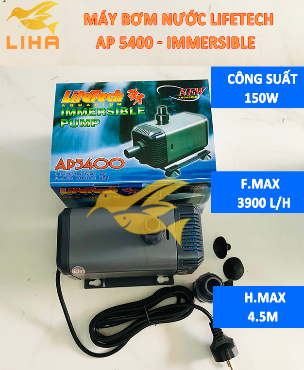 Máy Bơm Lifetech AP5400 - Bơm Nước Hút Cặn Cho Bể Cá