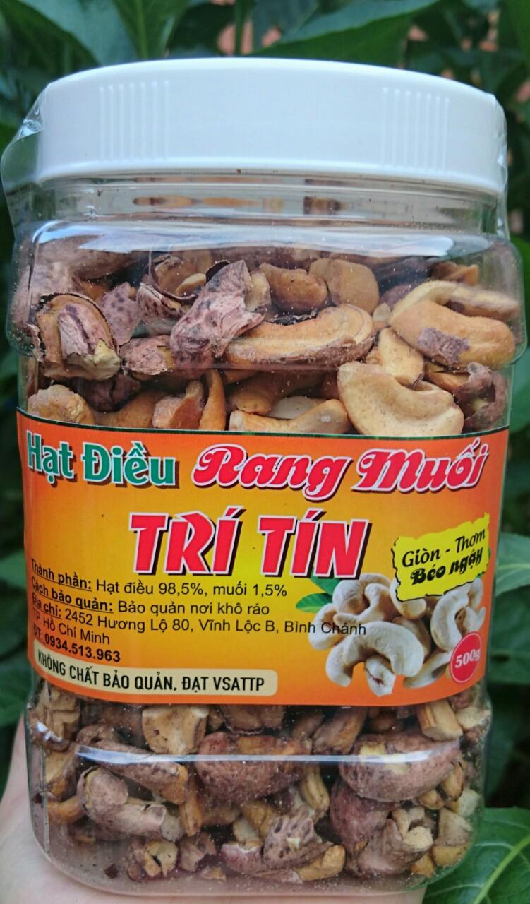 500g hạt điều rang muối bể