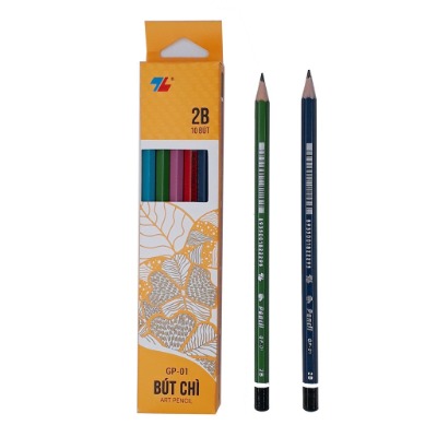 Hộp 20 bút chì gỗ gp-01 thiên long đủ màu c1