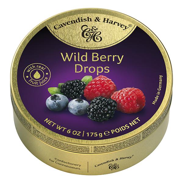 Kẹo Hộp Thiếc Đức Cavendish Harvey Hương Dâu Rừng Wild Berry