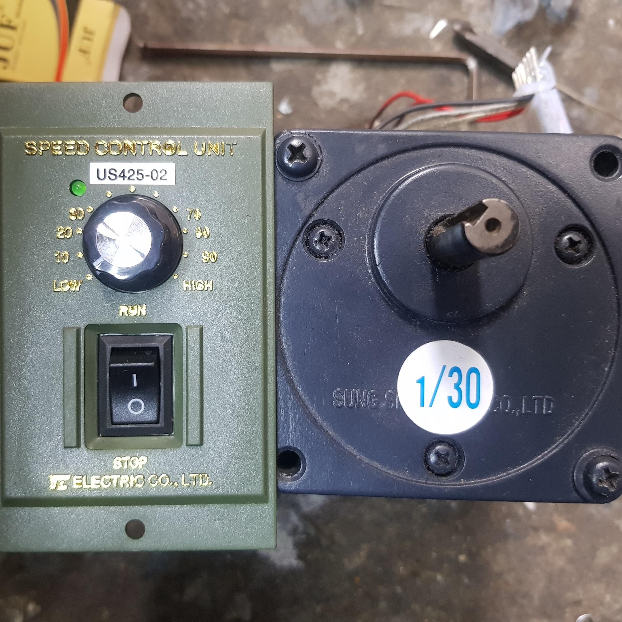 Motor giảm tốc 25w kèm bộ điều khiển tốc độ