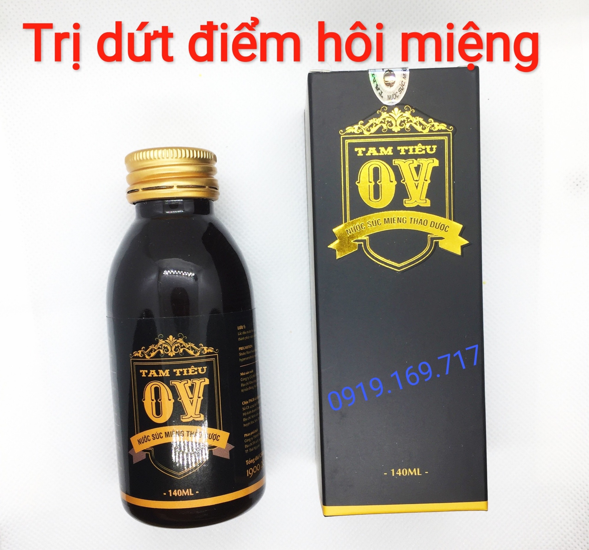 Combo 3 lọ OV Tam Tiêu dứt điểm Hôi Miệng
