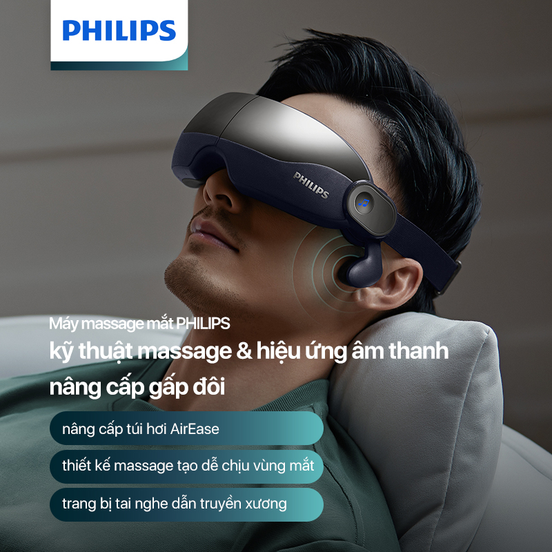 PHILIPS Máy Massage Mắt 2702+Máy Massage Lưng 4501