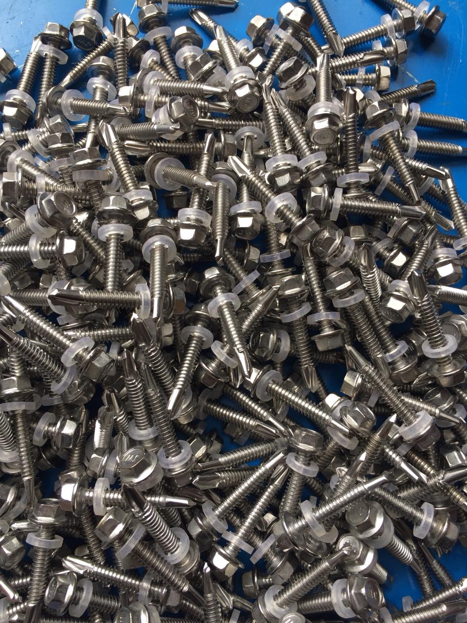 vít inox, 100 vít bắn tôn inox dài 4cm, vít inox bắn tôn siêu bền