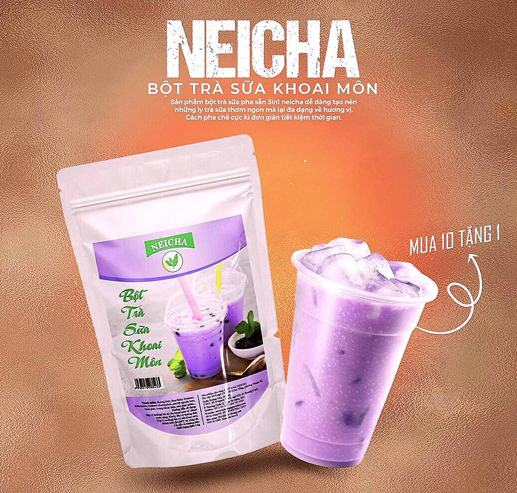 (200g)Trà Sữa Vị Khoai Môn PHA SẴN SIÊU NHANH. DATE MỚI