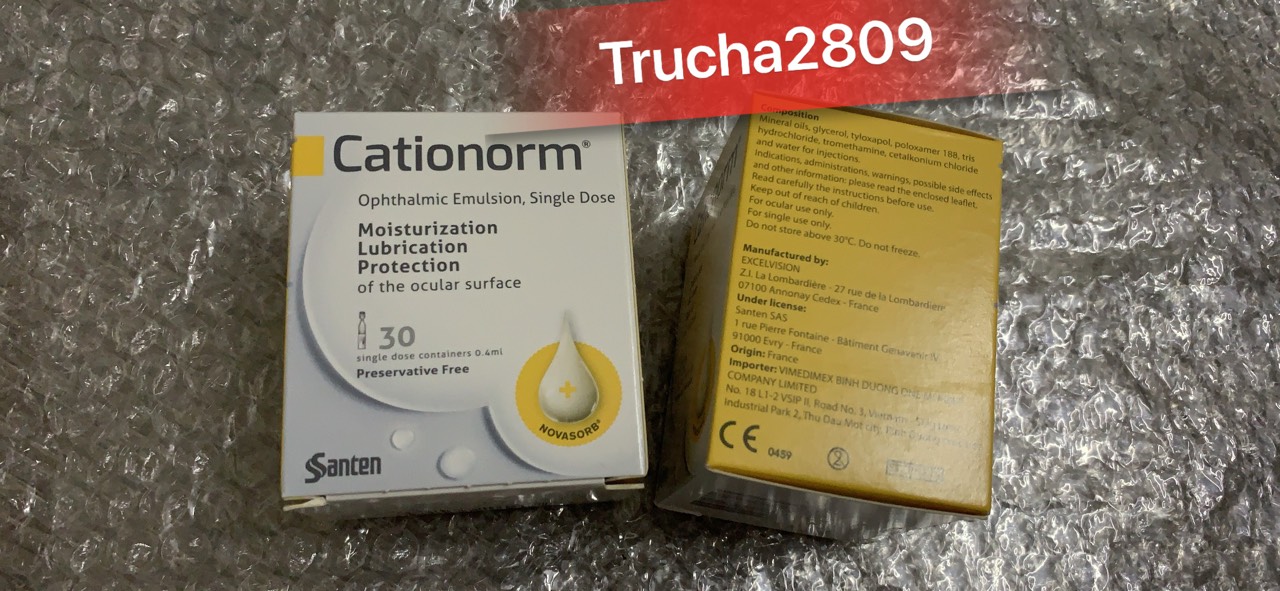 Cationorm nước mắt nhân tạo
