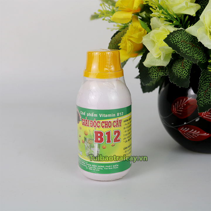 Chế phẩm Vitamin B12 giải độc cho hoa kiểng lọ 100 ml