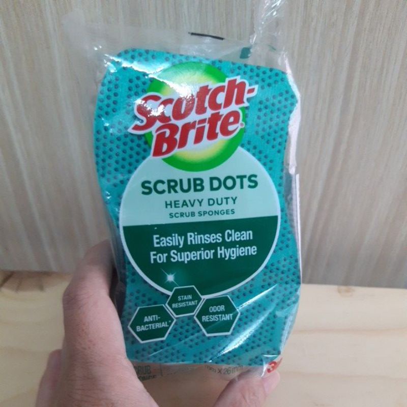 miếng rửa chén hạt nổi siêu sạch Scotch-Brite 3M( Gói 2miéng )