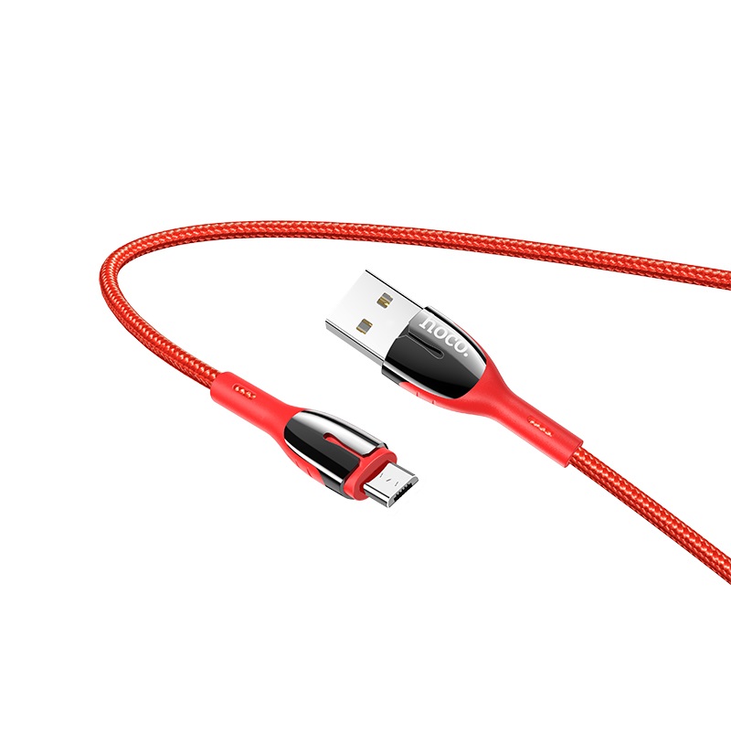 Cáp sạc nhanh iPhone/MicroUSB/TypeC Hoco U89 Safeness, dây sạc nhanh USB to Lightning/MicroUSB/TypeC, hỗ trợ sạc 3A và truyền dữ liệu, có led báo sạc dài 1.2m, vỏ bọc dù siêu bền