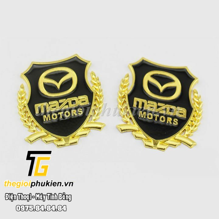 Bộ 2 Logo dạng Bông lúa theo xe Mazda