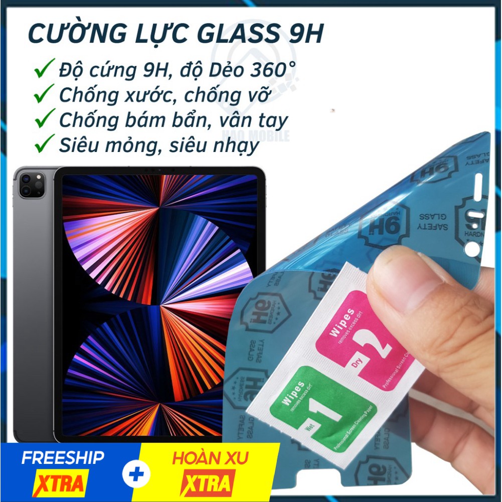 Dán cường lực dẻo nano ipad pro m1 2021 12.9inch