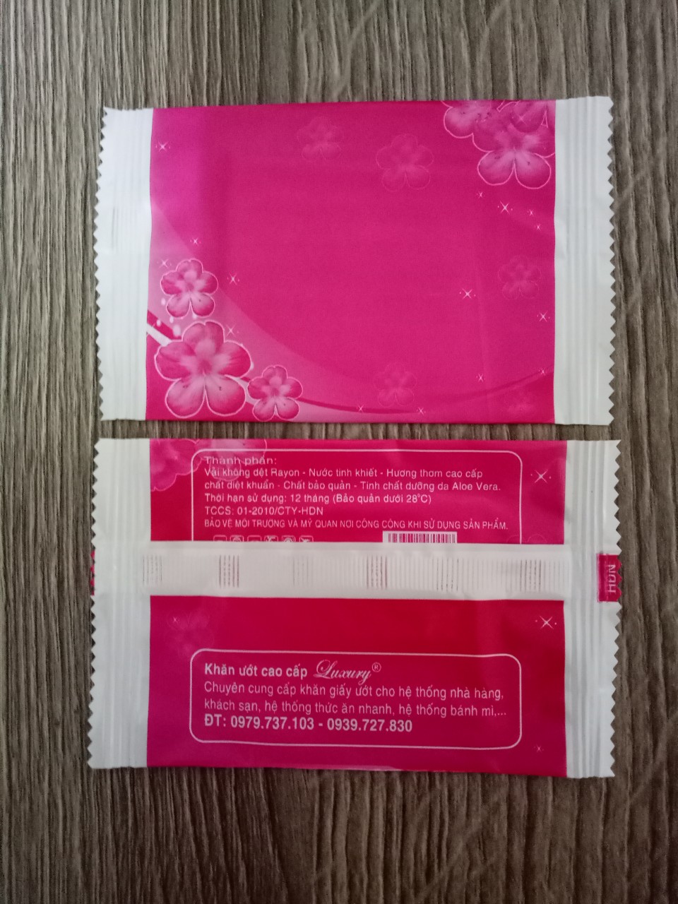 200 cái khăn lạnh, khăn ướt mini màu hồng