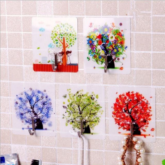 Combo 10 Móc Dán Tường 3D Họa Tiết