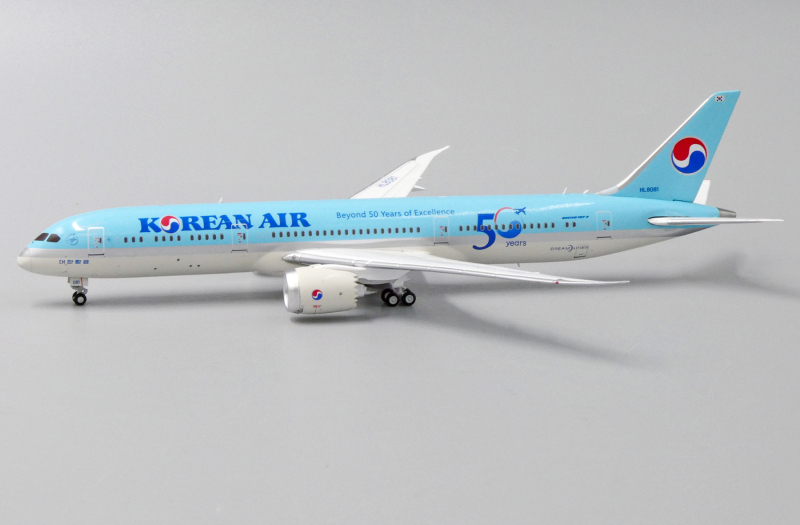 Mô hình máy bay Boeing 787-9 Korean Air 50 years tỉ lệ 1:400