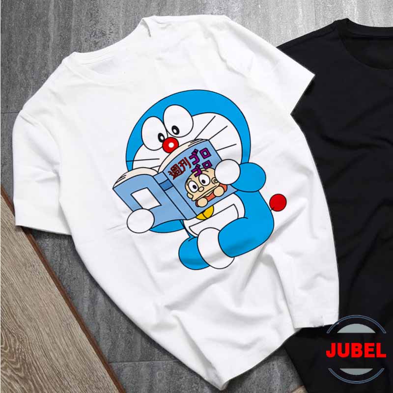 [HCM]Áo thun Unisex - Doremon cùng đọc sách nha