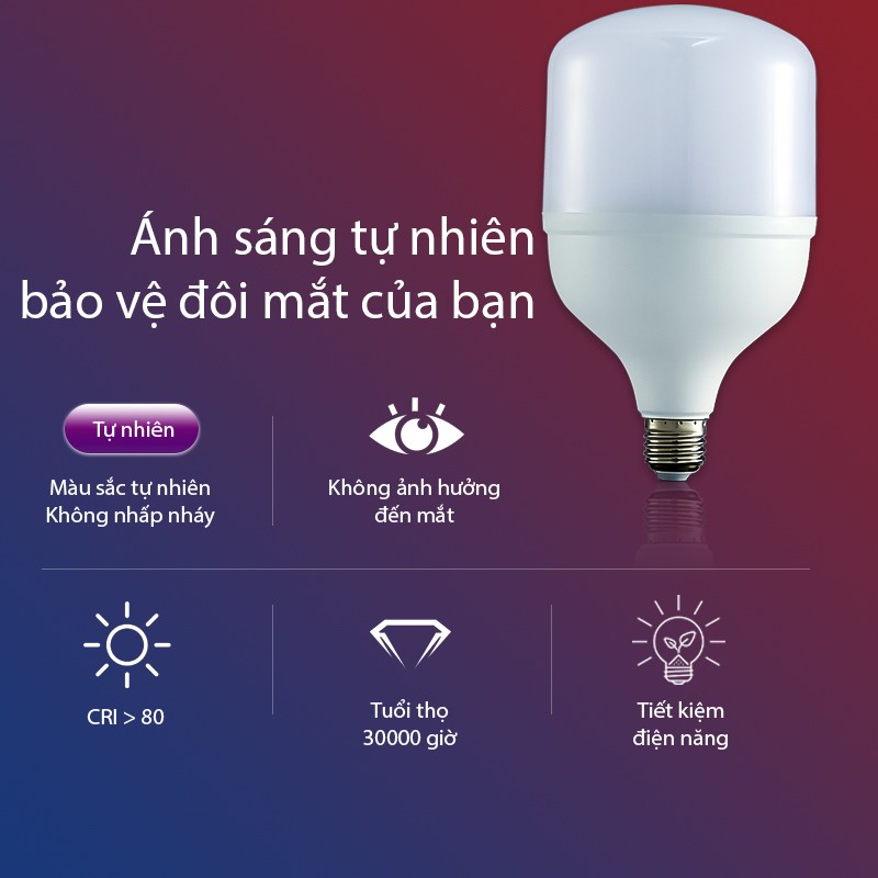 Đèn LED - Búp trụ led 40w  siêu sáng, chịu nước