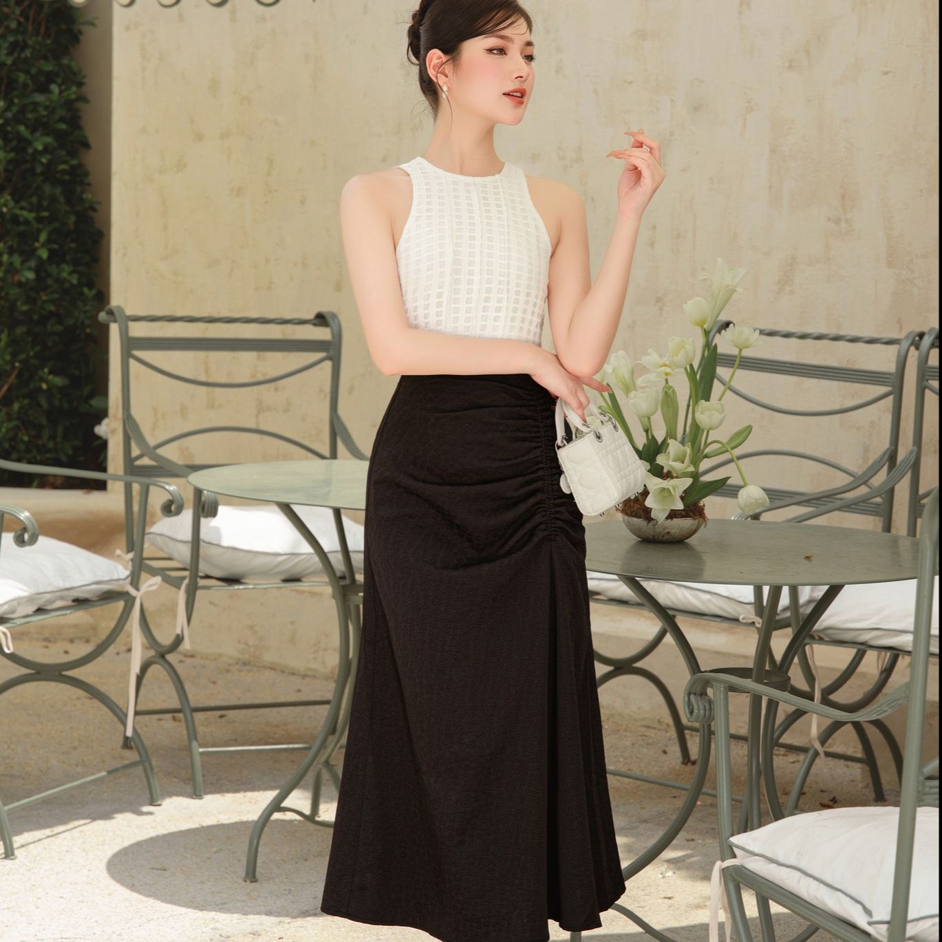 Voucher siêu sale 15% OLV - Chân váy đuôi cá dài Chaerin Skirt