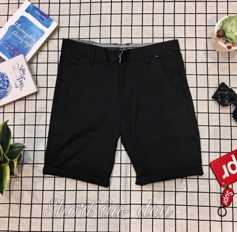 [HCM]Quần Short Tây Âu Đen Trẻ Trung Phong Cách