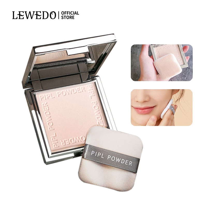 LEWEDO Concealer Pressed Face Powder Oil Control Natural Waterproof Long Lasting Makeup