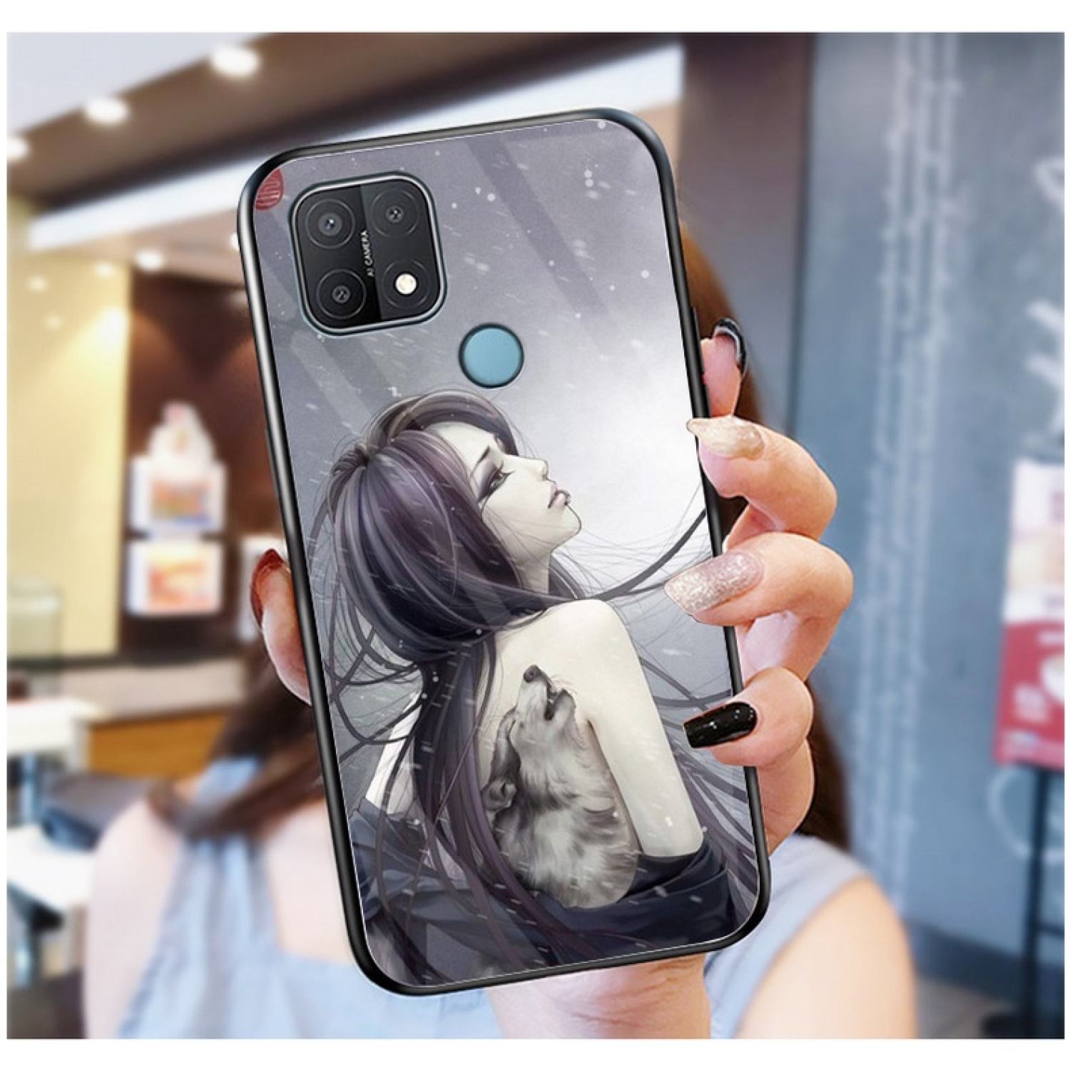 Ốp Lưng OPPO A15/A15s Ốp kính bóng cao cấp mới ƞhất