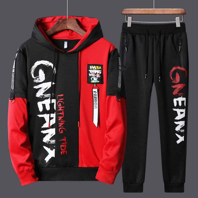 Bộ Đồ Nỉ Thu Đông Nam Áo Hoodies GNEANX Kết Hợp Quần Jogger Trẻ Trung Thời Trang 4MENHCM SET NAM 9000077