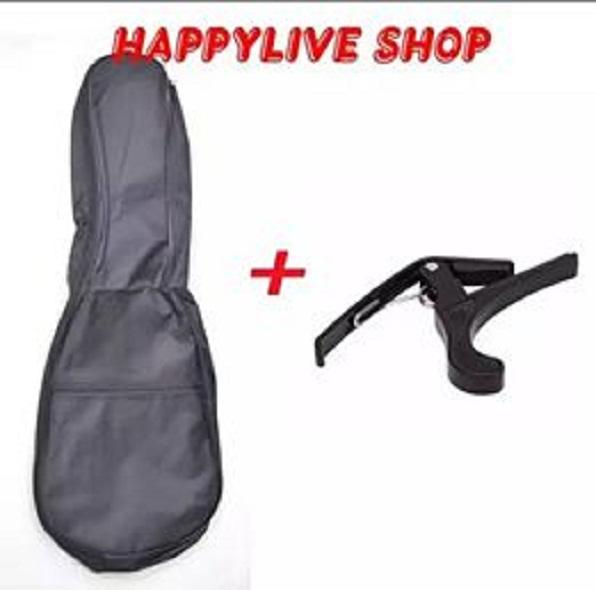 Bao đàn Ukulele 1 lớp (size Soprano/Concert) + Capo Ukulele - HappyLive Shop - HÀNG CÓ SẴN