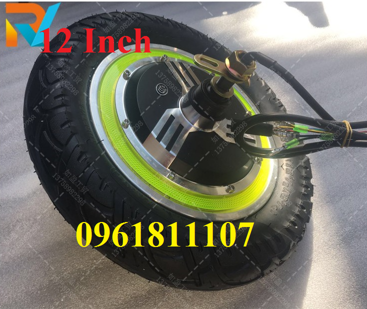 bánh xe điện 12 inch Brushless 350W