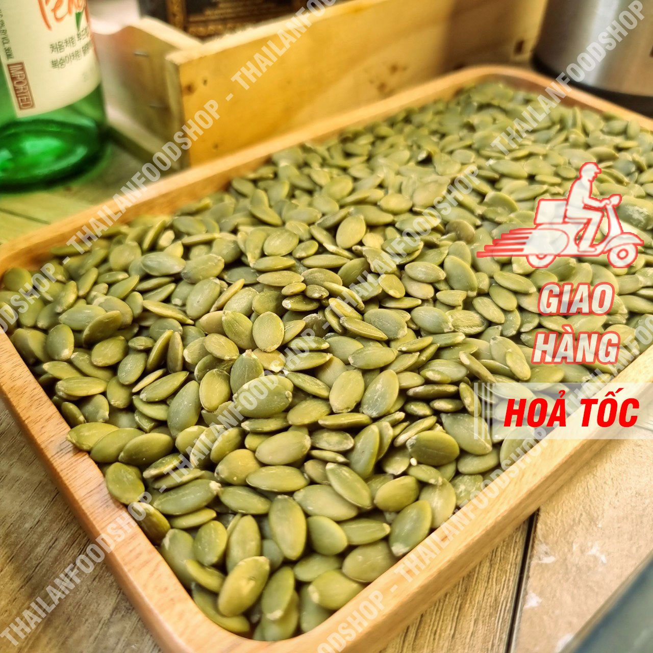 Nhân Hạt Bí Xanh ( Hạt Bí Tách Vỏ ) - Lon 500Gr