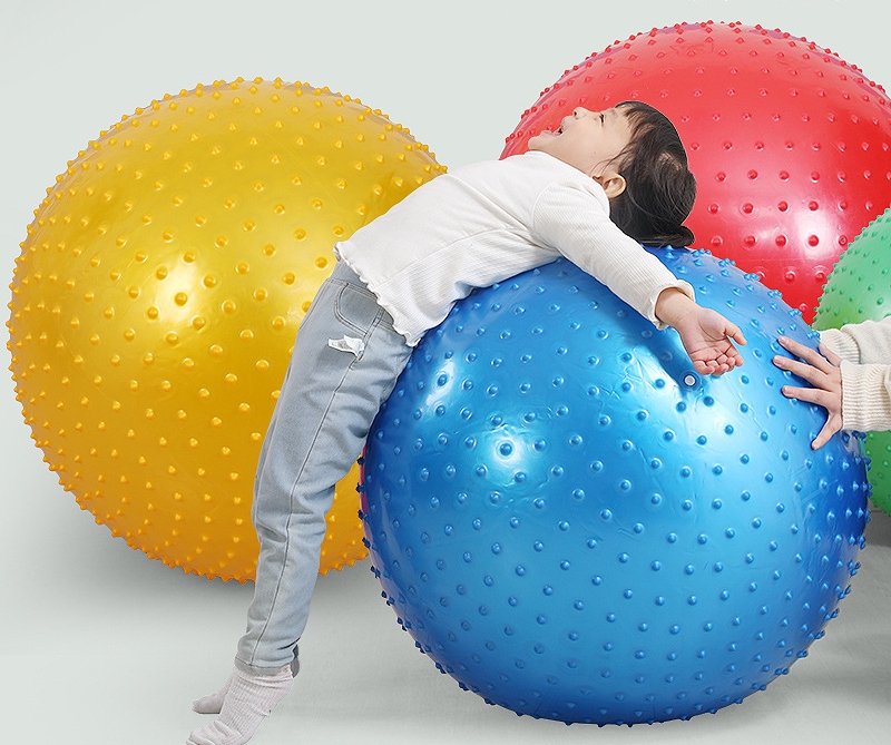 Bóng tập yoga, bóng yoga, bóng yoga bền, bóng yoga cao cấp, bóng yoga chất lượng có gai 75cm dày dặn độ bền cao, tạo lực đẩy cho các bài tập bụng tập lưng hiệu quả