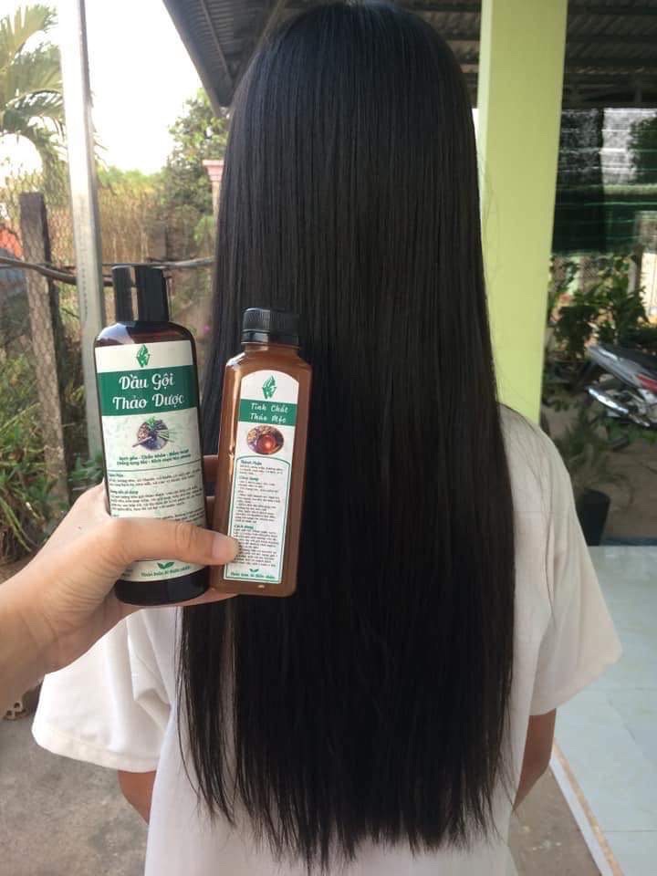 Combo dầu gội và 1 chai tinh chất thảo mộc
