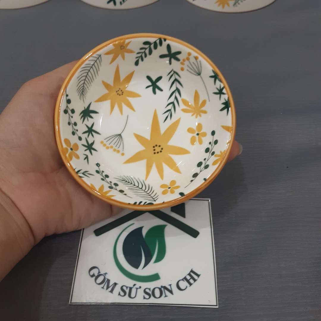 BỘ 13 món TÔ CHÉN DĨA SAO BIỂN gốm sứ (Trọn bộ gồm 6 chén cơm, 3 size dĩa, tô loe 3 size, 1 dĩa tương)