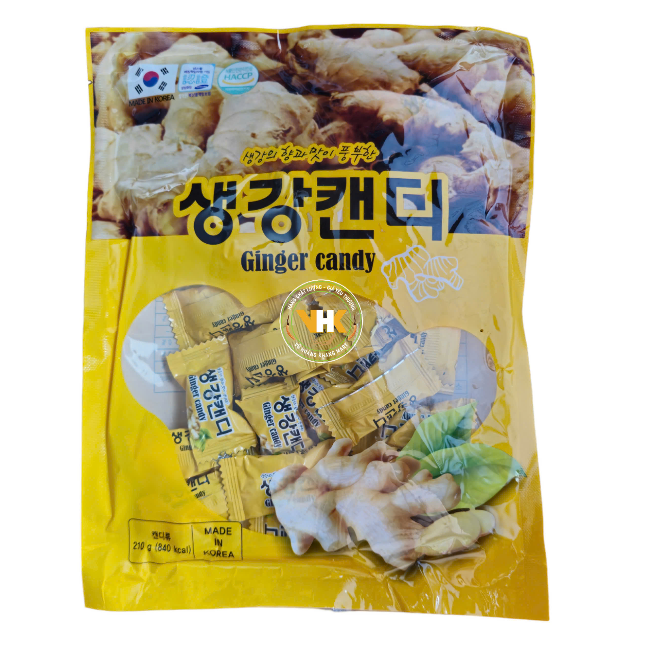 KẸO GỪNG CỨNG CAO CẤP HÀN QUỐC 200GR
