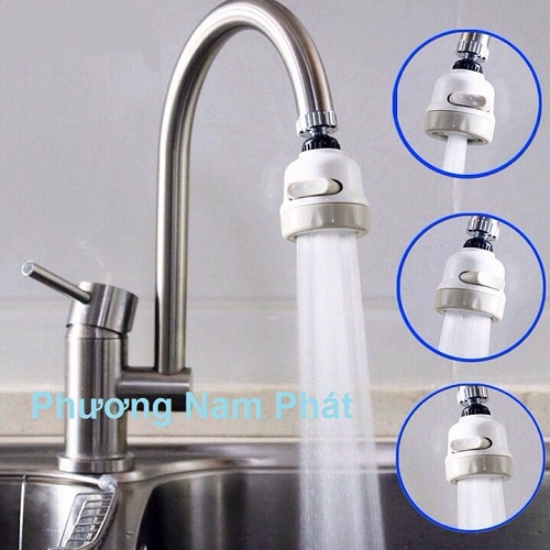 Đầu Vòi Rửa Chén TĂNG ÁP Mạnh 2 Chế Độ Nước xả thằng trung tâm và xả xối mạnh nhiều tia, RỬA ĐƯỢC MỌI VỊ TRÍ TRONG CHẬU ĐẦU VÒI QUAY TRÒN ĐƯỢC