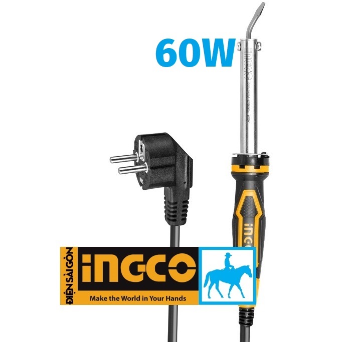 Mỏ hàn chì Mũi cong 60W 220V INGCO SI0368