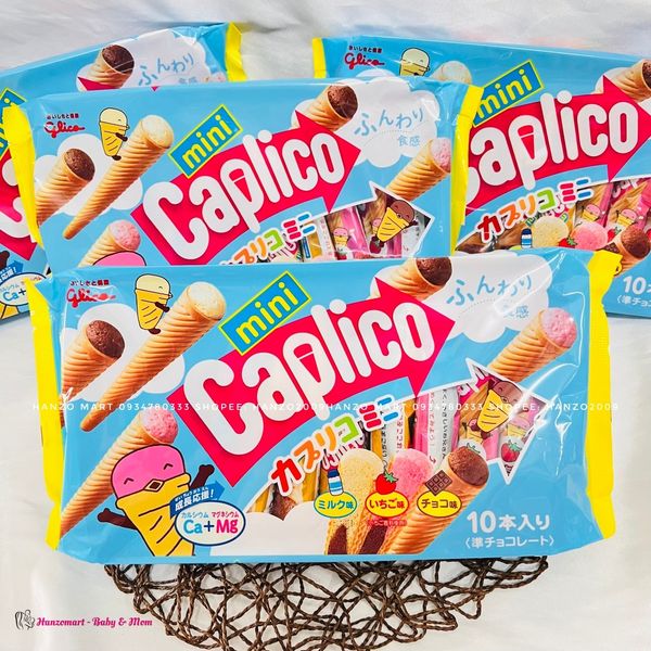 Bánh ốc quế glico nhật 1y+