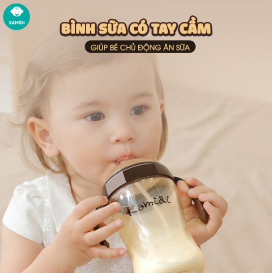 Bình sữa Kamidi PPSU chuyên tập ti cho bé