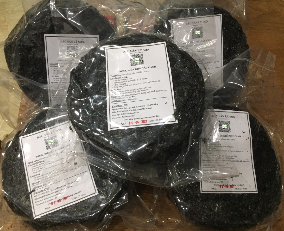 {COMBO 05 GÓI 100 gr}   RONG BIỂN KHÔ (RONG MỨT) LÝ SƠN NẤU CANH