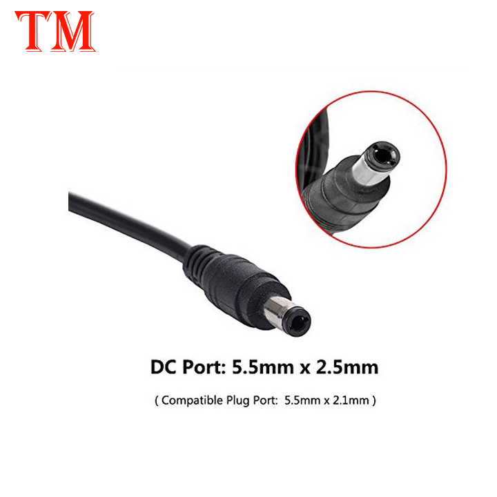 Nguồn adapter 12V 1A jack DC 5.5 x 2.1 mm