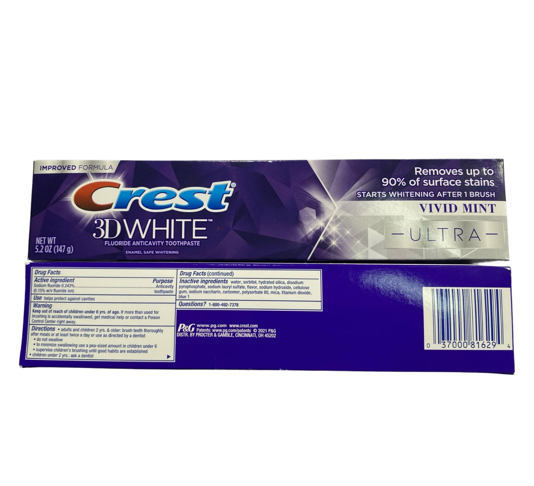 [HCM] Kem đánh răng CREST 3D White Advanced Triple Whitening của Mỹ