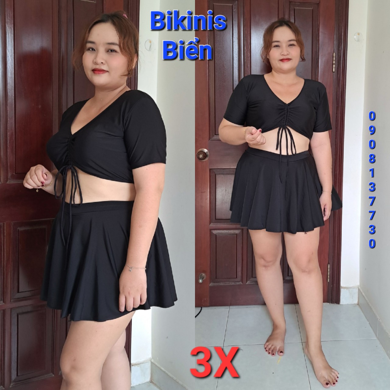 Bikini bigsize áo rút(60-90kg)