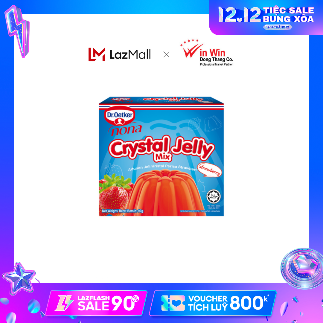 Bột Thạch Rau Câu Hương Dâu Dr. Oetker 90g (Thương Hiệu Đức - SX Malaysia) - Date 31/10/2024