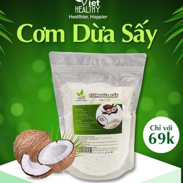 Cơm dừa sấy khô 500gr Viet Healthy