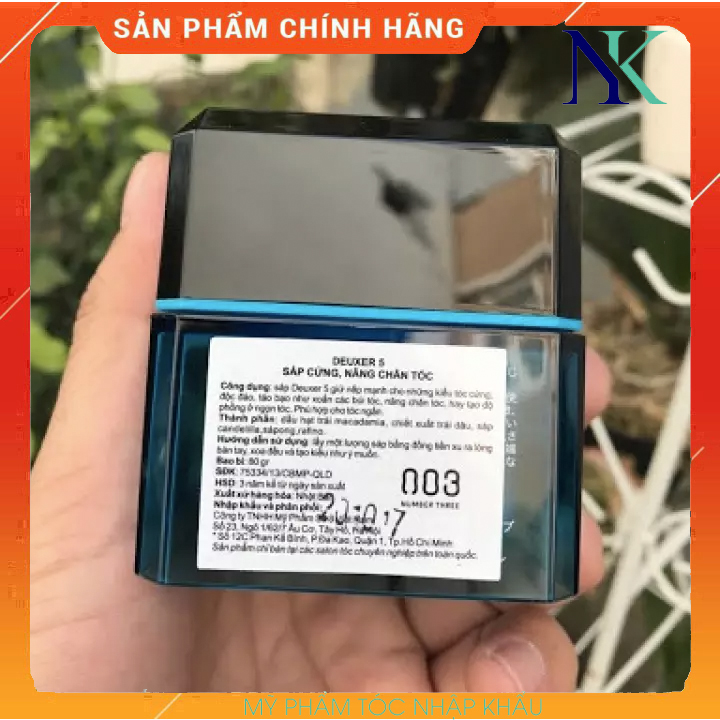 [HCM]Sáp Giữ Nếp Tóc Mạnh Deuxer 5 Hard Wax 80G