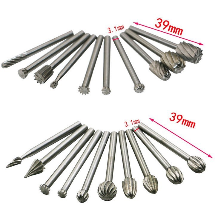 MŨI KHOÉT LỖ MINI GỖ, NHỰA - BỘ 20 MŨI - 000672