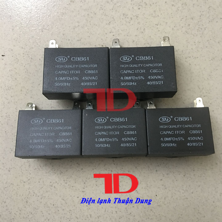 Tụ Quạt 4.0uF, CAPA QUẠT 4.0