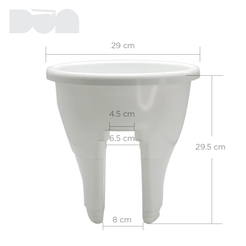[Nhựa Tashuan] Chậu hoa lan can màu xanh TS4117