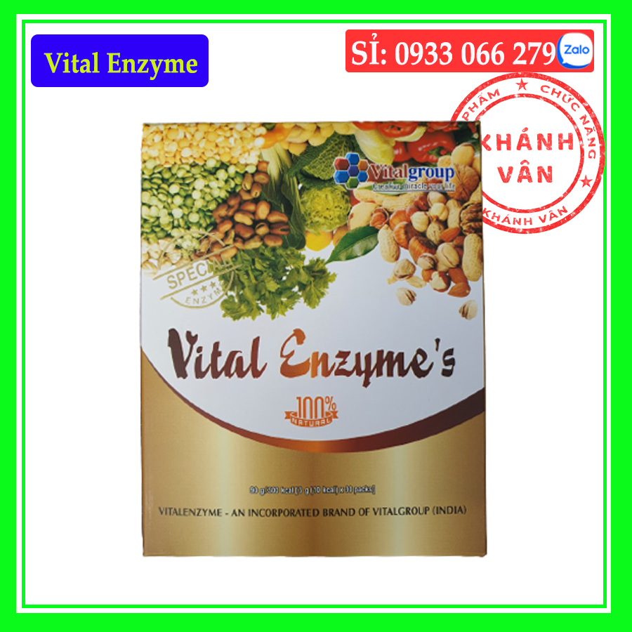 HCMVital Enzyme thanh lọc cơ thể hỗ trợ Tiêu Hóa bổ sung Enzyme tự Nhiên