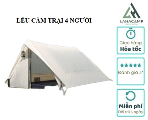 LỀU VINTAGE HOME 4 – 5P (LỀU CẮM TRẠI 4 NGƯỜI)