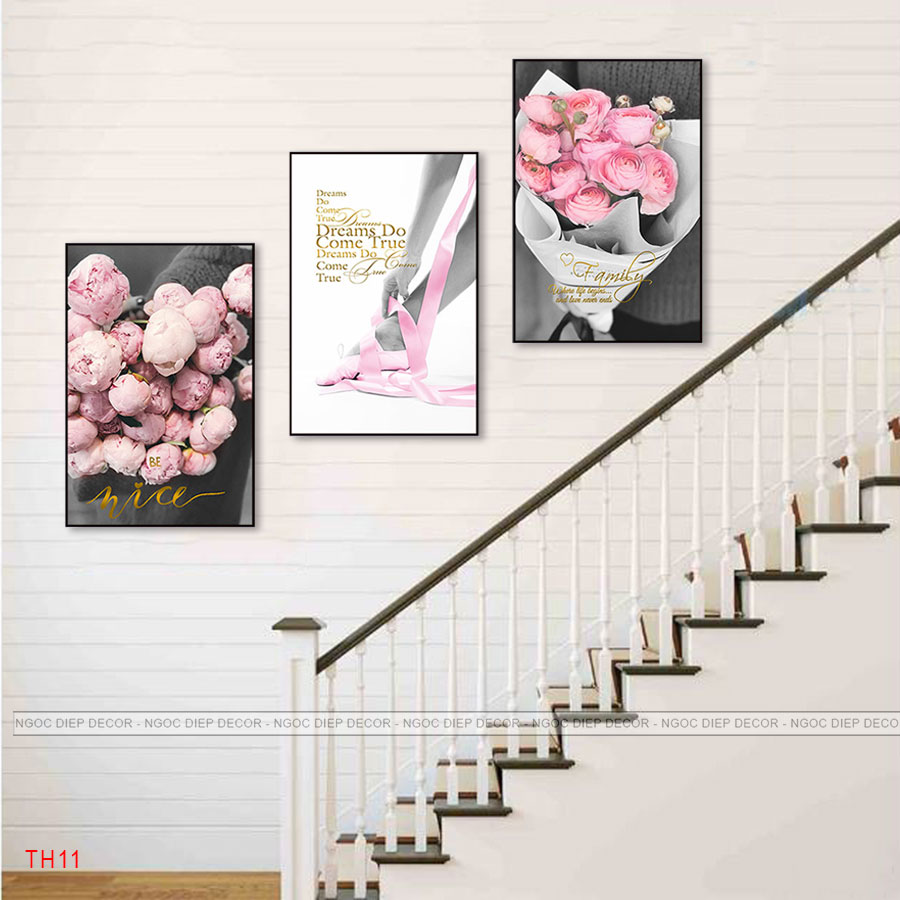 Bộ 20 mẫu tranh dán cầu thang decor hiện đại -Tranh décor phong cách hiện đại