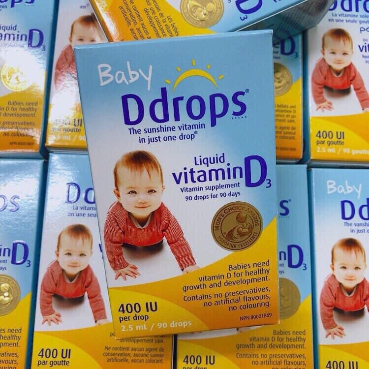 [HCM]Baby Ddrop Vitamin D3 của Mỹ 400 IU